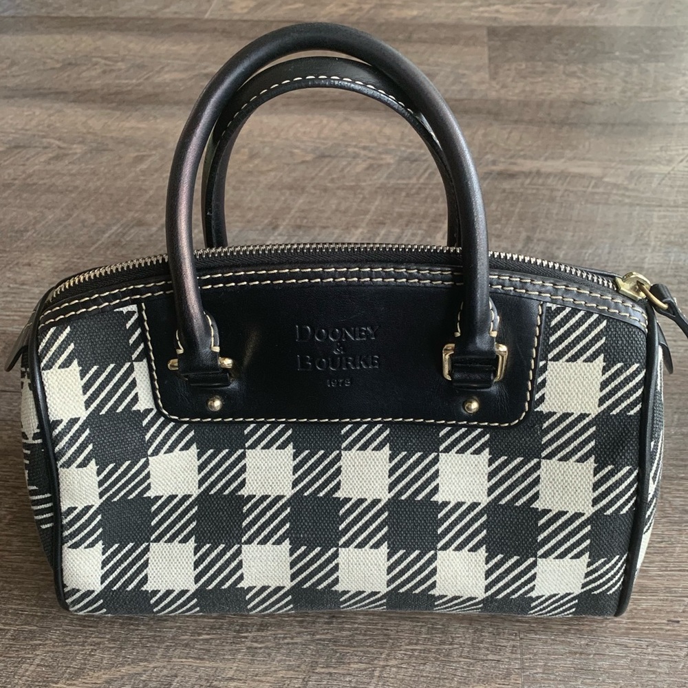 Dooney & Bourke Black & White Checkered Bag
